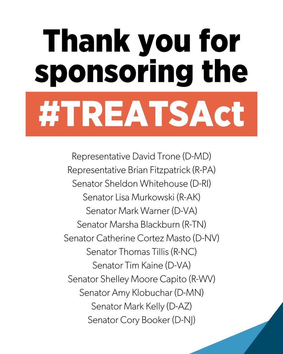 Thank you @RepDavidTrone, @RepBrianFitz, @SenWhitehouse, @lisamurkowski, @MarkWarner, and @MarshaBlackburn for the #TREATSAct! Access to opioid use disorder treatment is critical to curb the overdose epidemic and for individuals to realize recovery. #TelehealthTuesday