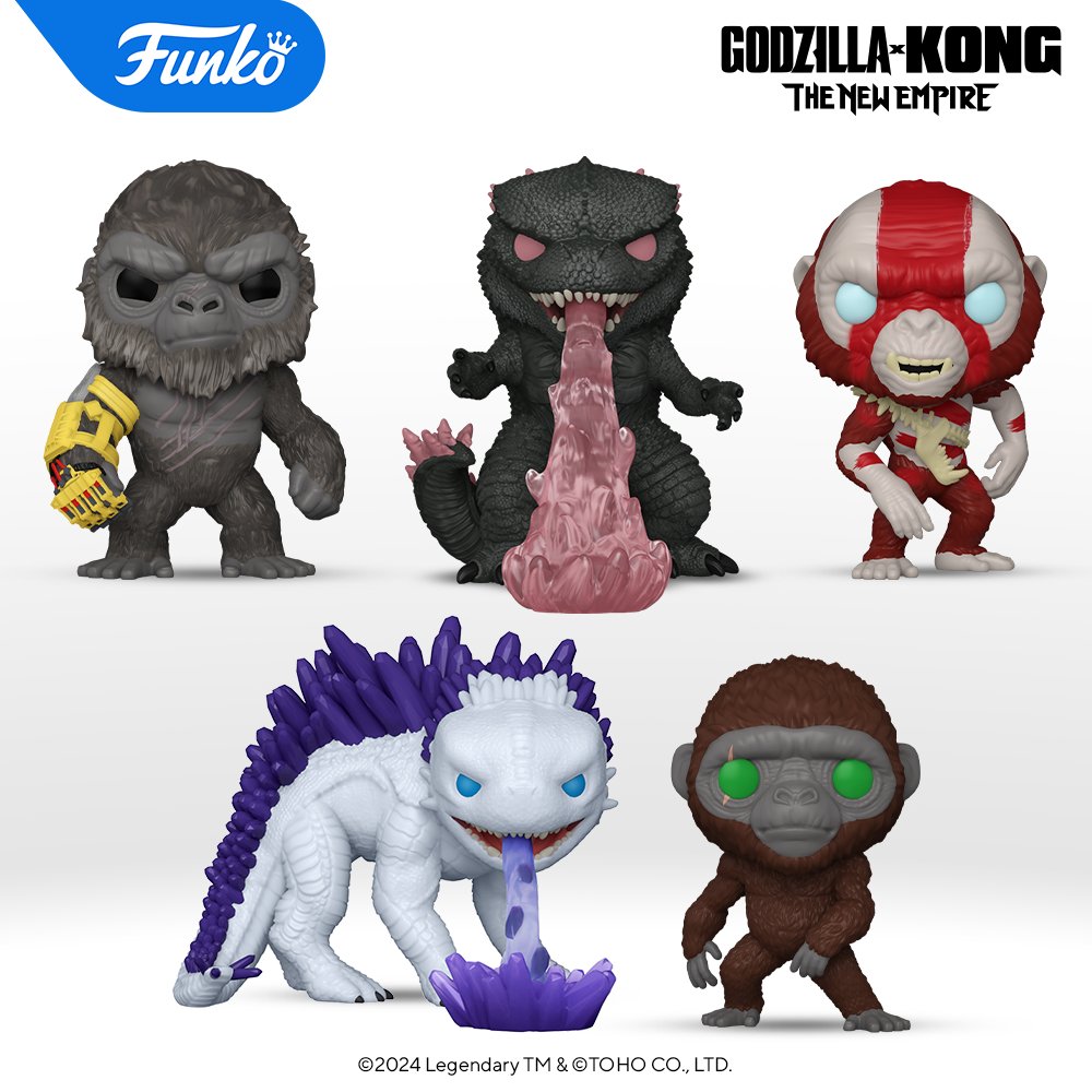 Bigger and better than ever. Team up with Godzilla and Kong to save your collection from whatever new threat comes your way. Shop now at bit.ly/3xtbllH #Funko #FunkoPOP #GodzillaXKong