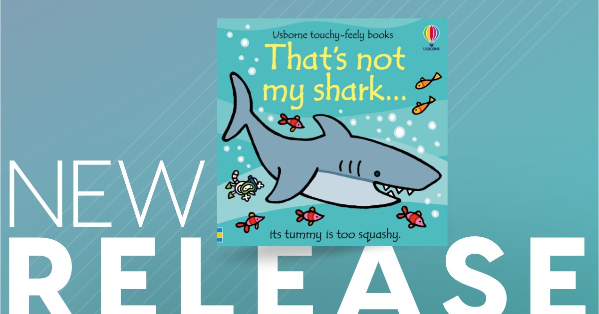 Swimming onto the shelves of young readers is the newest addition to the much-loved #ThatsNotMy series 🦈 Will you be picking up a copy for your little bookworm? Learn more here: bit.ly/49WNvgy