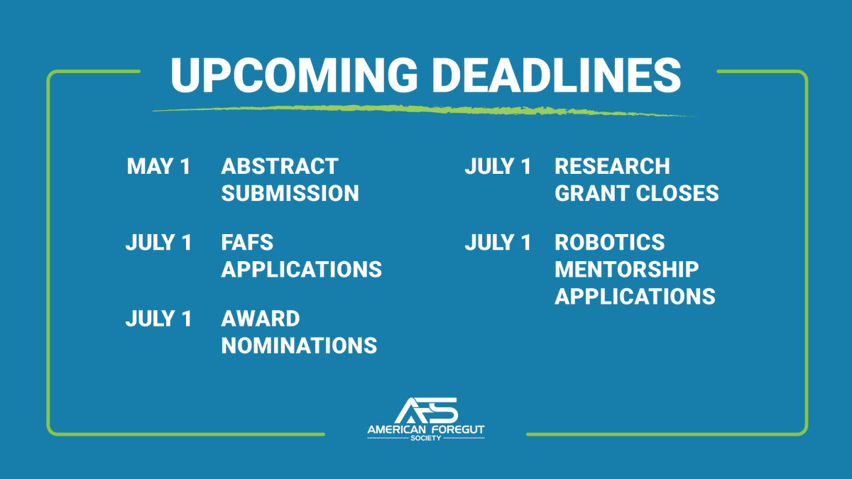 With May just around the corner, these are deadlines you won't want to miss! 📣