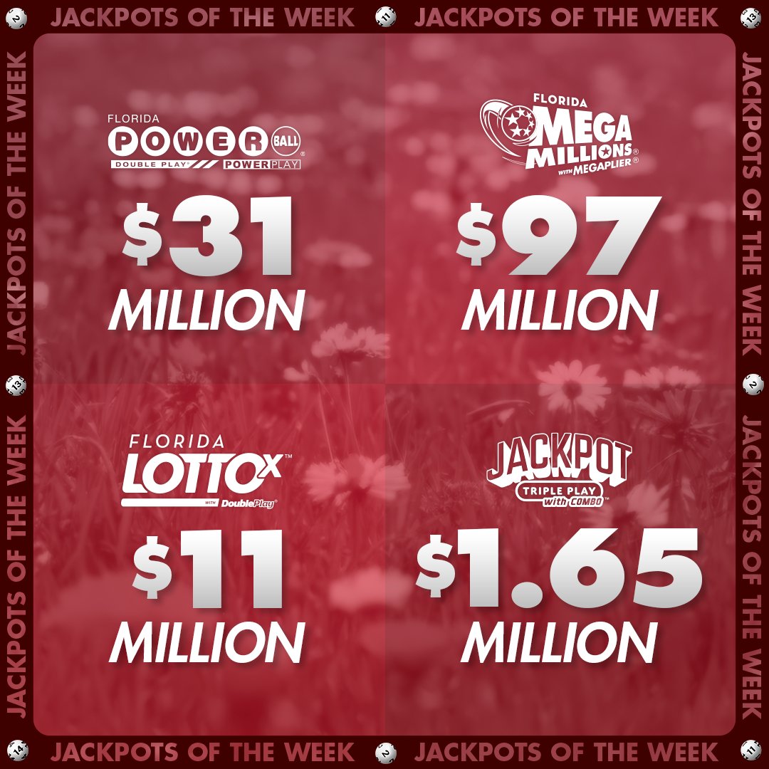 Our jackpots are blossoming this season! 💐 Which games do you like to play? #FloridaLottery #Jackpots