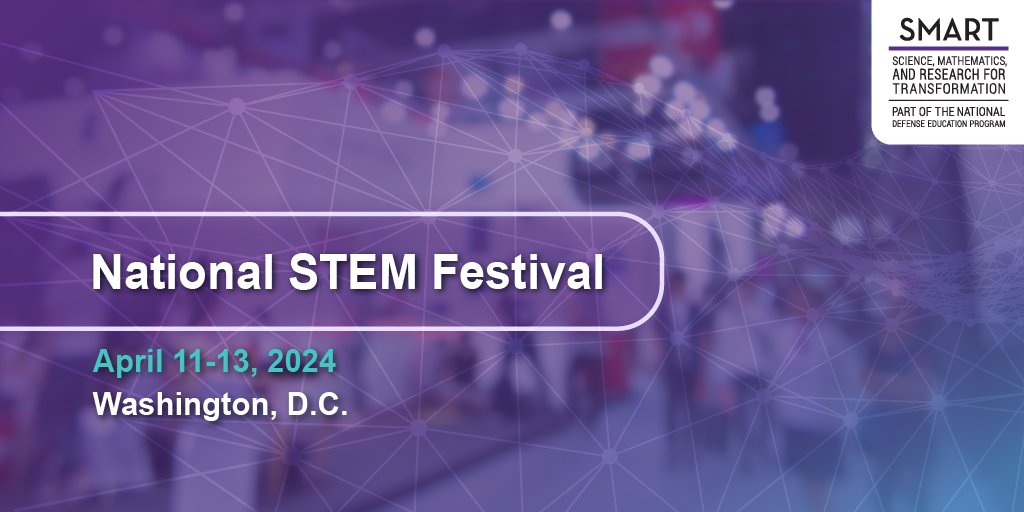 Connect with us at the National STEM Festival in Washington, D.C., from April 11-13, 2024. This premier event showcases the future of science and technology! #STEMeducation @usedgov @ExplrMedia @DoDstem @USNavyResearch @SpaceForceDoD