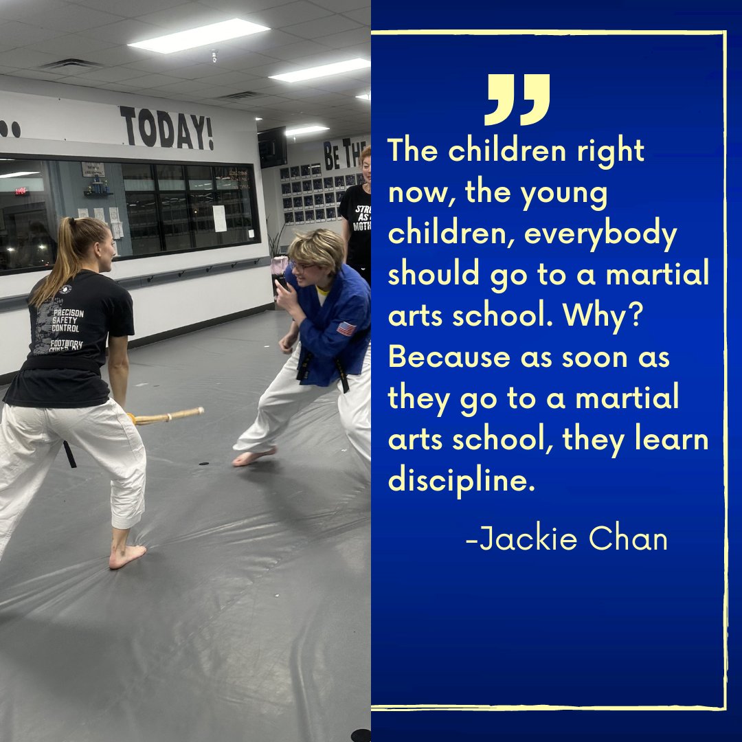This quote hits the nail on the head! Martial Arts is a great way to help teach your children more about discipline! #CMAA #MartialArts #Discipline #KidsMartialArts crabapplemartialarts.com/teaching-child… Learn more about it here!