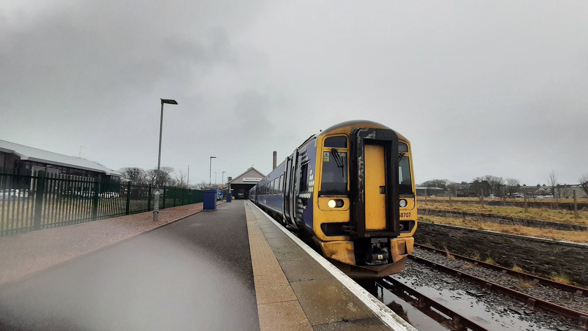 Day 2 of 4 has also led me to... The Far North Line!! Today included ticking of the UK's northern most stations (Thurso, Wick and GeorgemasJunction) all courtesy of @ScotRail 158707. One thing I have learnt so far is why are the Scottish Highlands so beautiful!!!