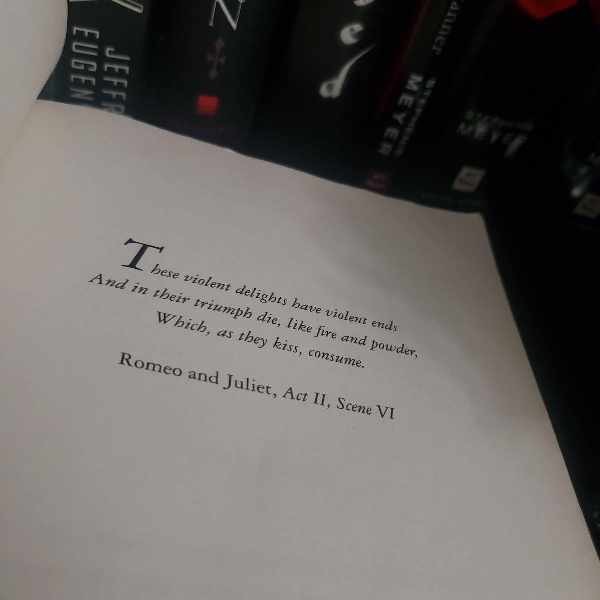 In 'New Moon,' the themes of forbidden love, sacrifice, and tragedy echo those found in Shakespeare's, 'Romeo and Juliet.' 

Have you noticed any parallels between these two iconic stories?

#NewMoon #RomeoAndJuliet #ClassicLiterature #BookToMovie