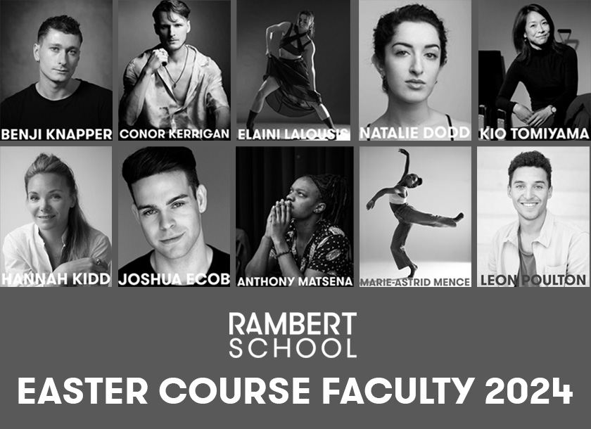 Our Easter Course starts tomorrow 🔥 You can read about this year's teaching faculty here: rambertschool.org.uk/introducing-th…