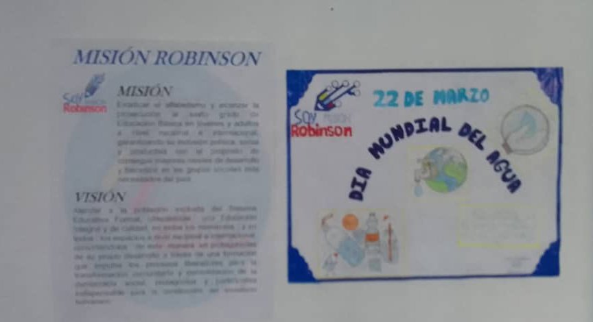 #EnFotos || Elaboración de Cartelera sobre El Día Mundial del Agua, en el ambiente de clases INASERVIP, a cargo de la Facilitadora Gregorina Castro, ubicado en la avenida Cancamure, parroquia Altagracia. 

#AvanzaPuebloUnido

@NicolasMaduro
@_LaAvanzadora
@Sociabolivarian