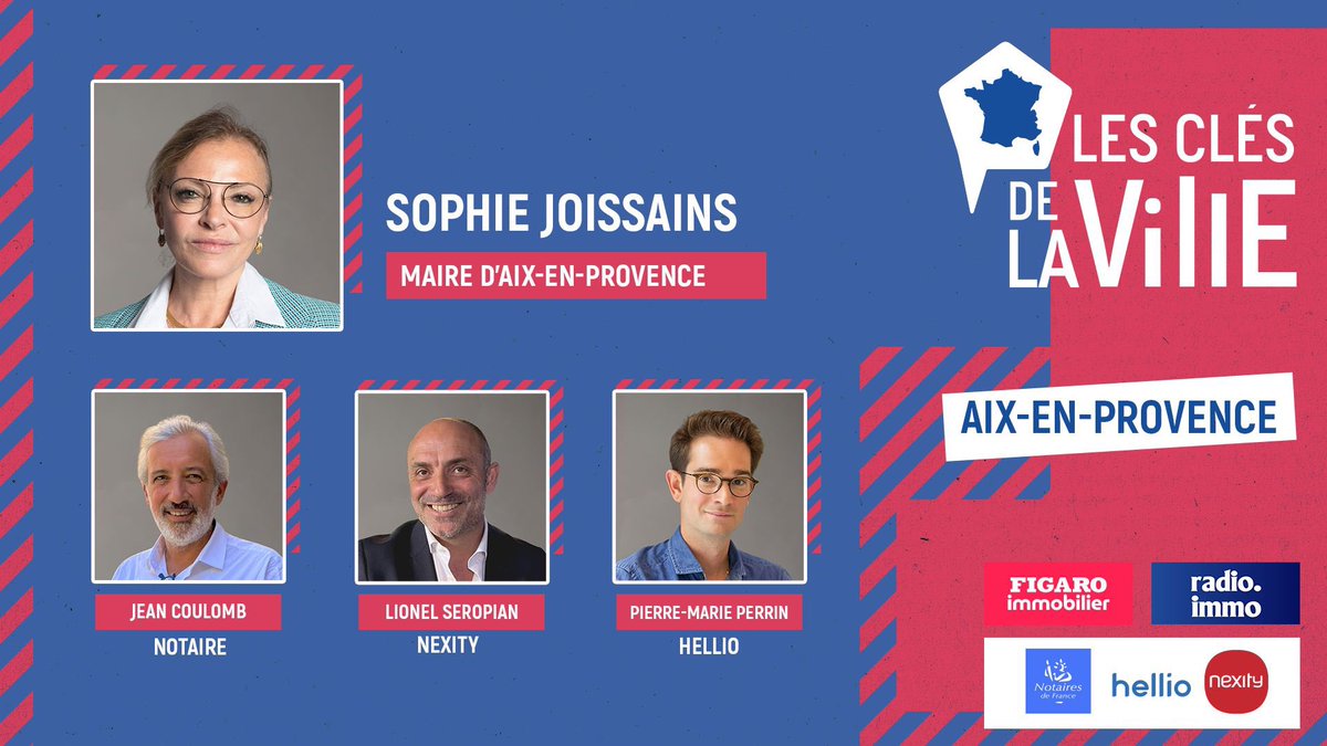 ☀ Nous avons mis le cap à Aix-en-Provence, ville aux ruelles embrassées par l'ombre des fontaines, où le soleil caresse les façades de pierre pour les Clés de La Ville ! 🙏 Un grand merci à notre grand témoin et maire de la ville @SophieJOISSAINS ! 👉 radio.immo/broadcast/7868…