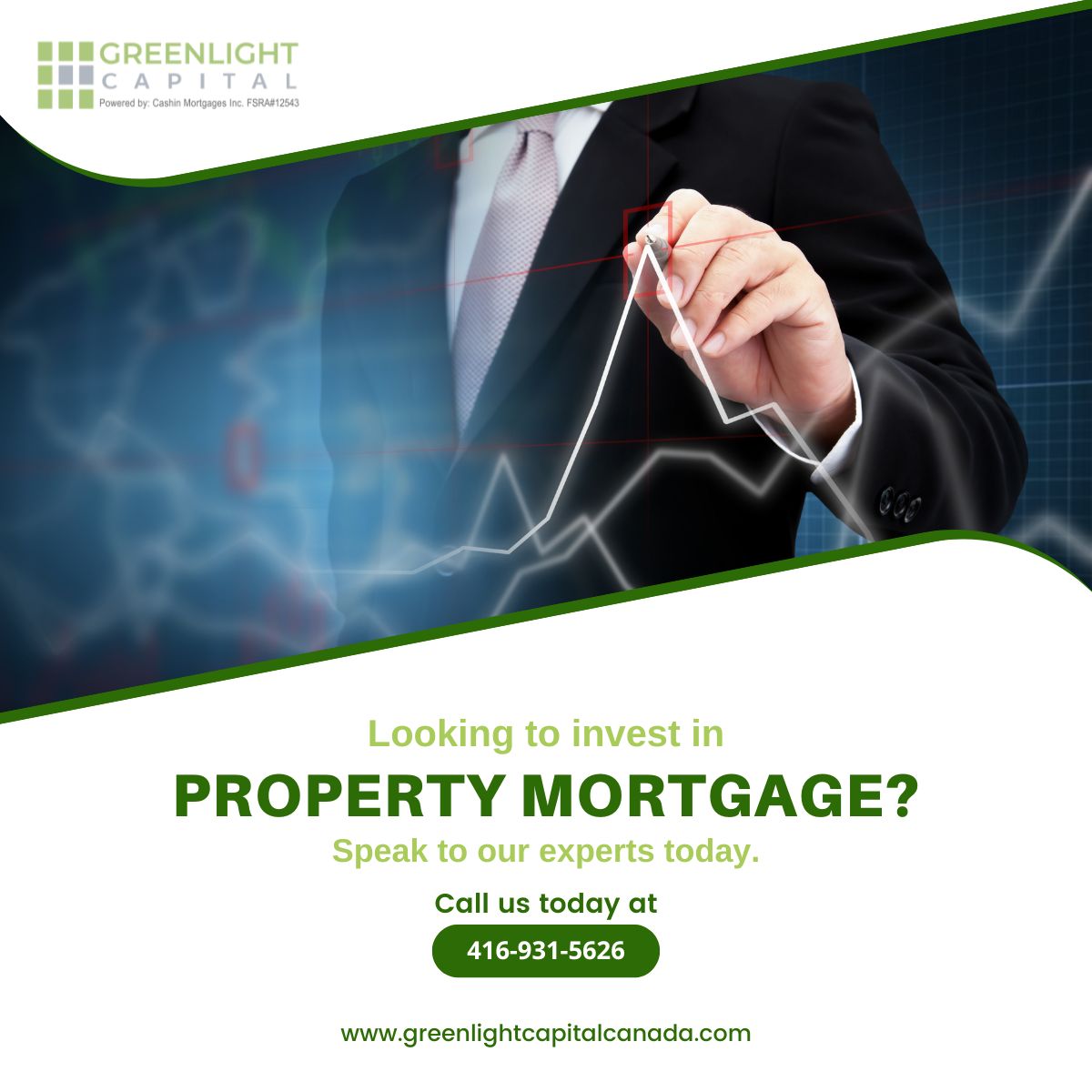 Seeking investors for property mortgages? Look no further! 💼🏠Contact us today at 416-931-5626 to discuss investment opportunities and explore how we can help you achieve your property investment goals.

#PropertyInvestment #RealEstateFinance #Greenlightcapital #Privatelender