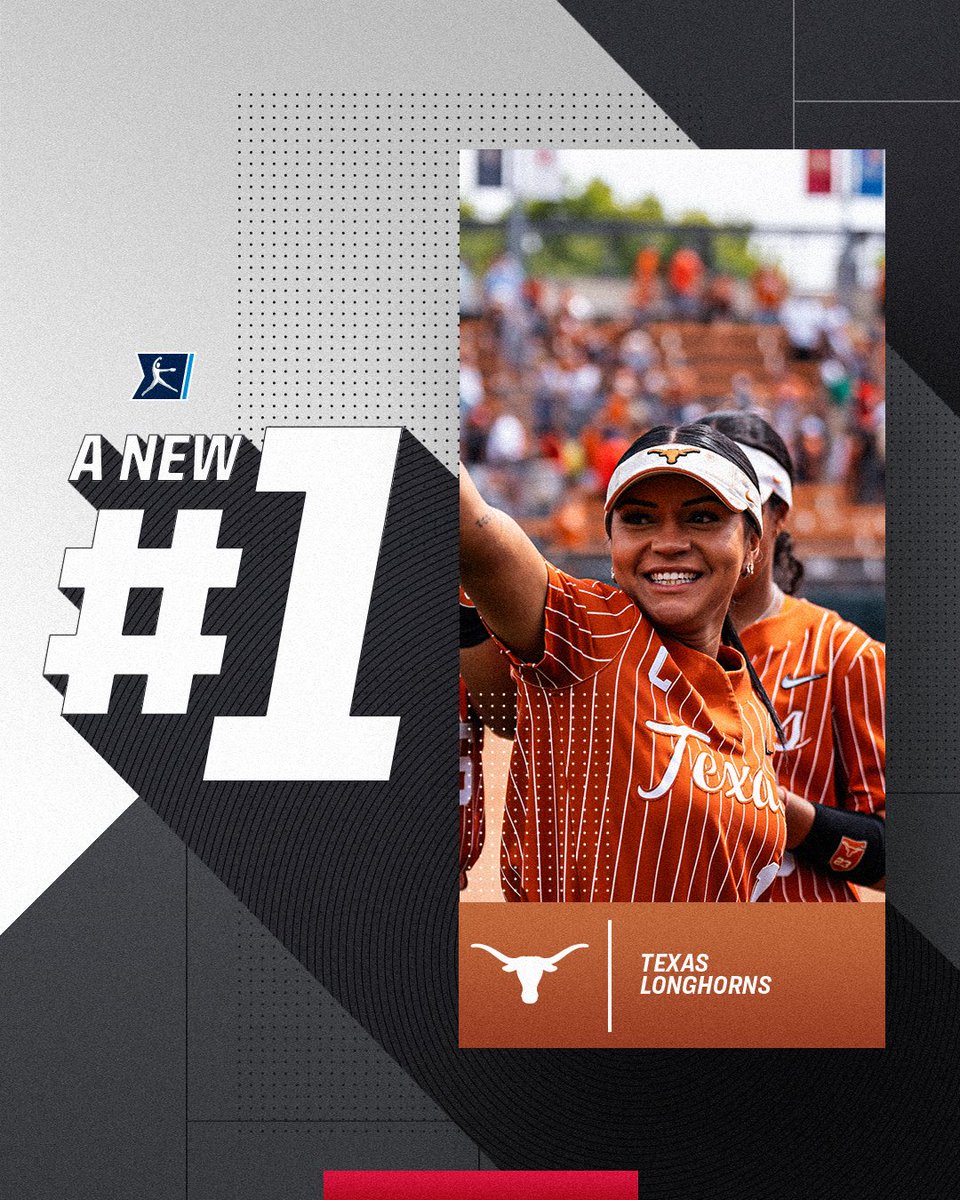 A 🆕 No. 1: @TexasSoftball 🚨 #NCAASoftball