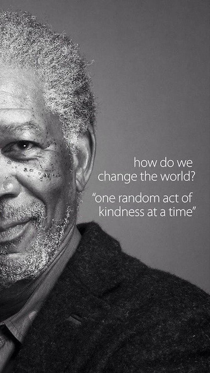 How do we change the world? …one random act of #kindness at a time.