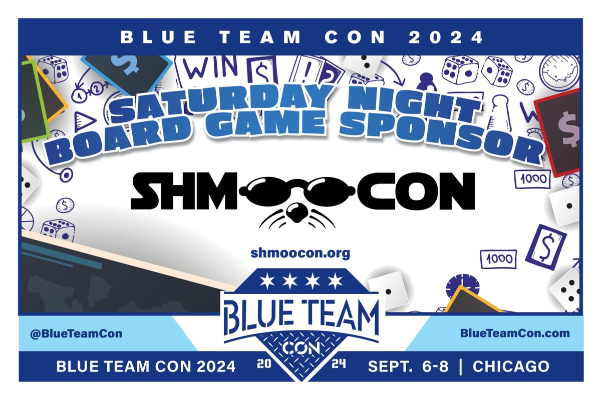 Blue Team Con 2024 is proud to announce Shmoocon as our Saturday Night Board Game sponsor.