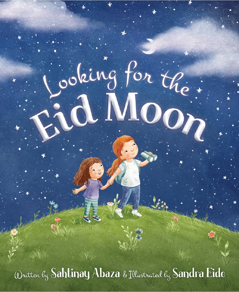 It’s almost time for Eid al-Fitr! But the celebration can’t start until the crescent moon is spotted and sisters Sara and Lulu are on the hunt to be the first to see it! “Looking for the Eid Moon” by @abazabooks & Sandra Eide is available now! 🌙 rb.gy/eiqy9r