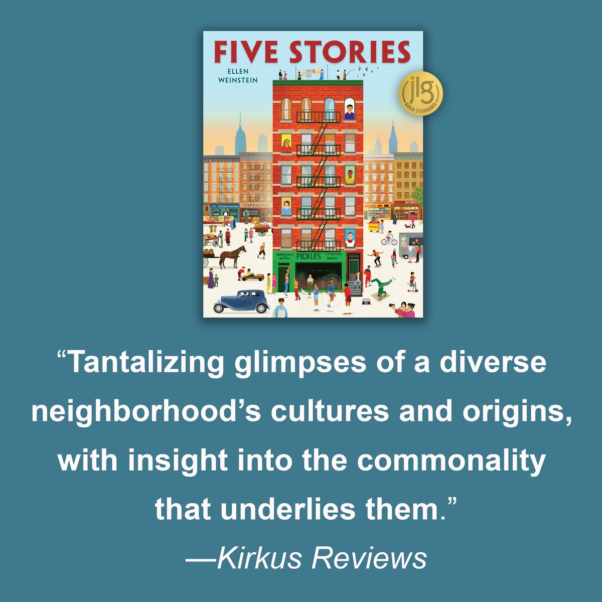 Thank you @KirkusReviews for the lovely review of Five Stories! @HolidayHouseBks pre-order: penguinrandomhouse.com/books/722034/f…