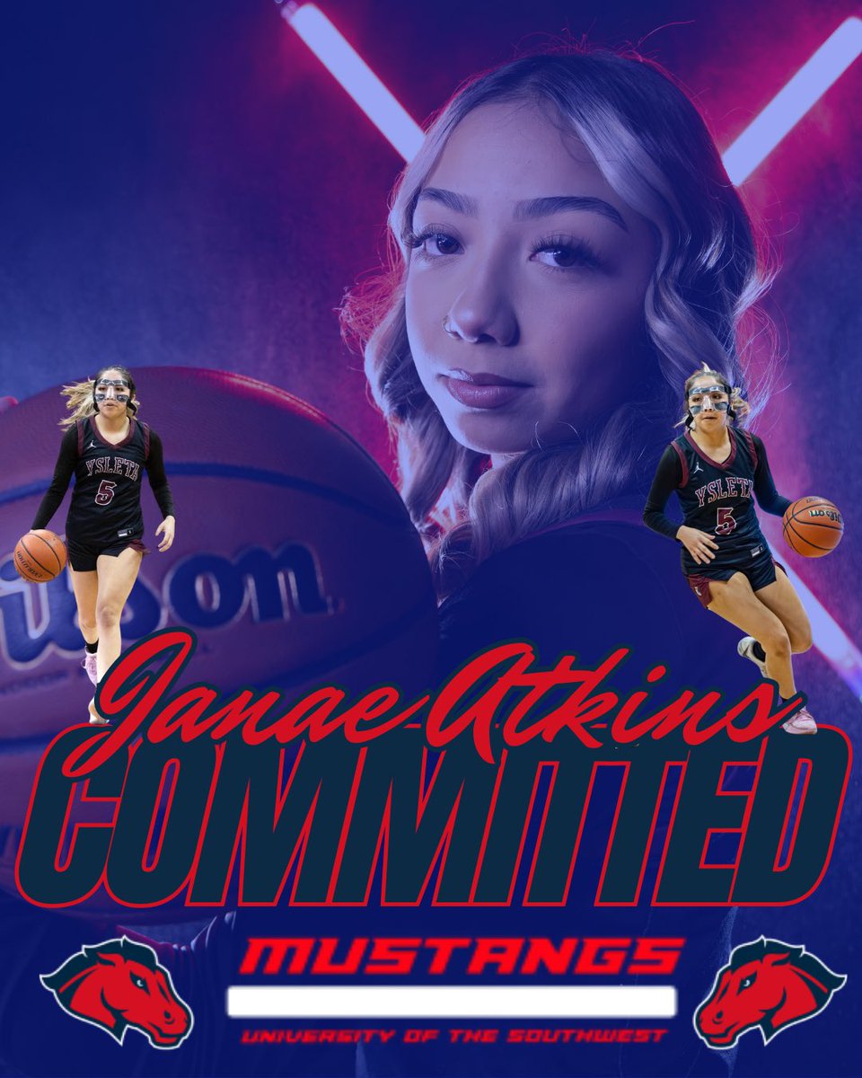 Congratulations to Janae Atkins <a href="/Janaeswrldd/">Janae</a> for committing to <a href="/USW_WBB/">USW Women’s Basketball</a> in Hobbs, NM!!! 🔴🔵🏀
<a href="/Fchavezeptimes/">Felix Chavez</a> @CoachDomUSW