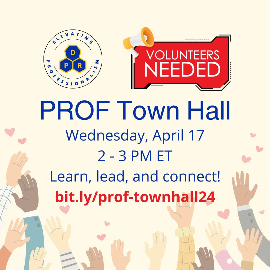 Want to know how to get involved in ACS? Join our town hall Wednesday, April 17th, 2-3 PM ET, where you can learn how to start or evolve your professional volunteer journey, discover leadership opportunities, and meet PROF leaders! Save in your calendar at bit.ly/prof-townhall24