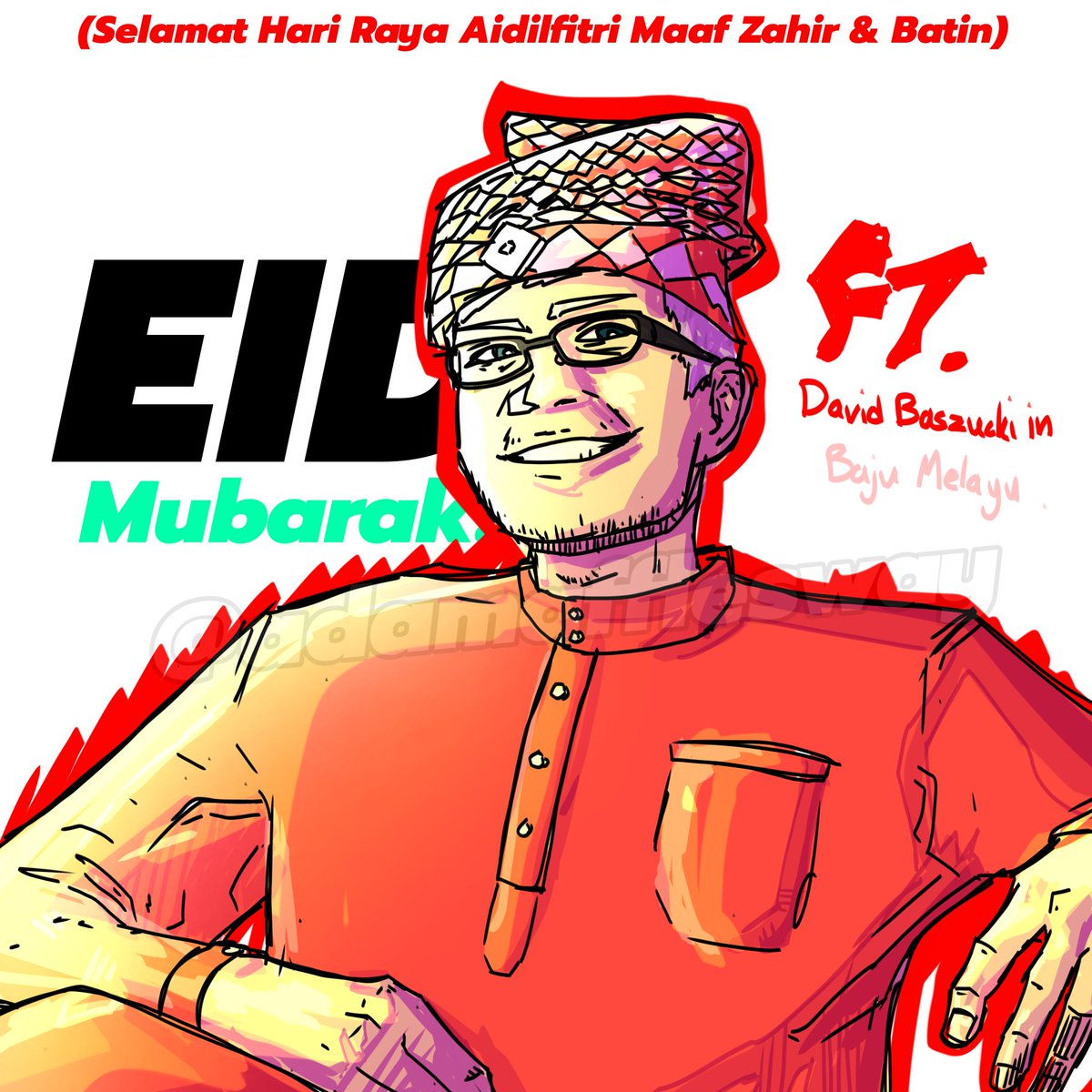 HAPPY EID MUBARAK/SELAMAT HARI RAYA AIDILFITRI MAAF ZAHIR & BATIN 2024! ✨

I drew David Baszucki (CEO of rooooobloxx) wearing baju melayu :D

#Eid2024 #EidMubarak #EidAlFi #robloxart  #HariRaya #SelamatHariRaya