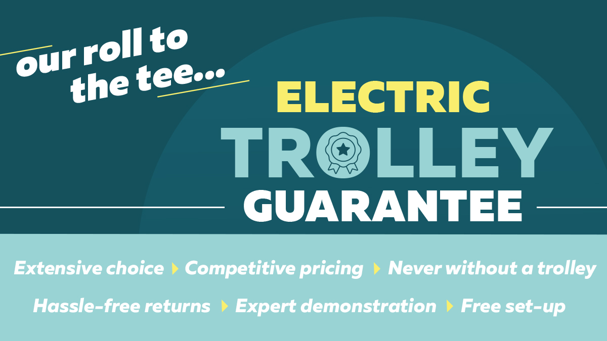 For many golfers, buying an electric trolley can be daunting. We get it. With this in mind, we have devised a list of promises to support you through the journey. 👉 fg1.uk/5345-Q861970