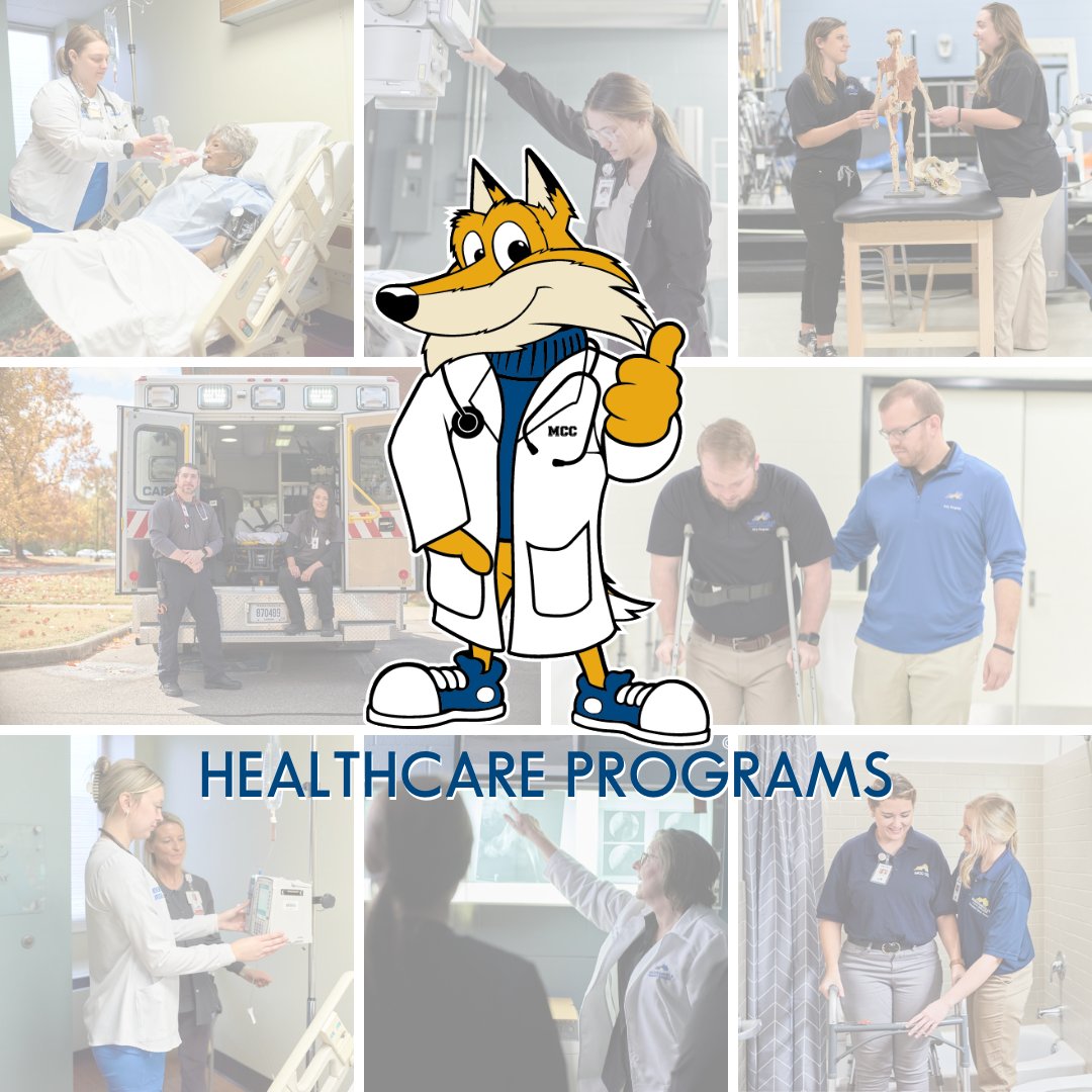 MCC proudly offers 10 diverse healthcare programs! From EMS to Surgical Technology, explore your options for a rewarding career. Celebrate #CommunityCollegeMonth with us and discover your path at MCC! 🏥