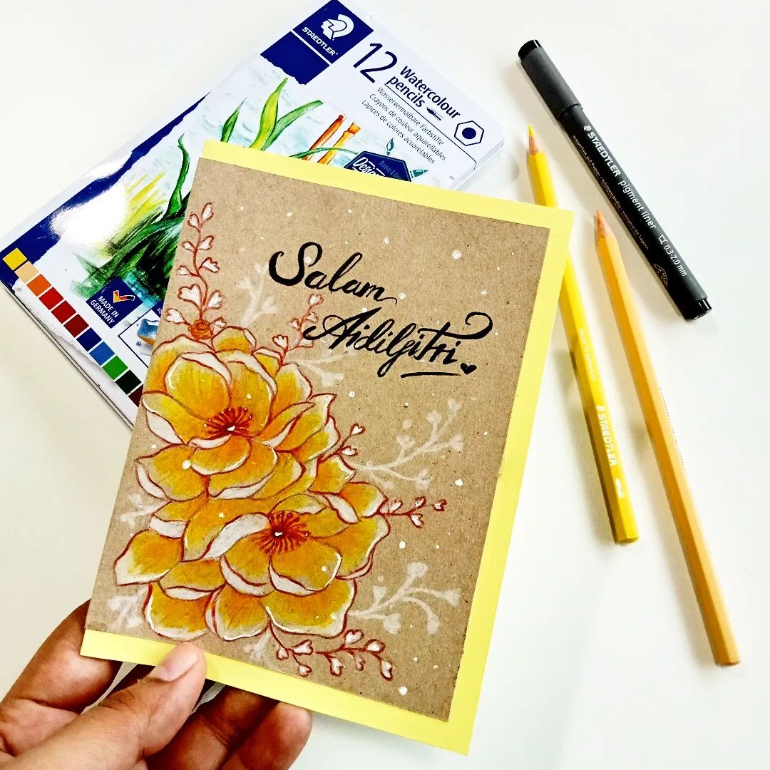 Sharing this gorgeous, handcrafted card by @dustycrow to celebrate this joyous occasion. Wishing everyone who will be celebrating a Selamat Hari Raya and happy holidays to all.

#staedtler
#designjourney