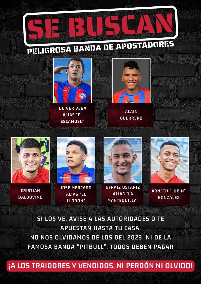 La lealtad y la honestidad no se pueden negociar; que se vayan del club todas las ratas que burlan de la afición y apuestan el sentimiento.

NI PERDON NI OLVIDO!
#UnionMagdalena