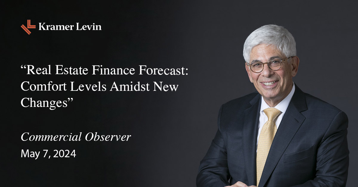 Next month, as part of @commobserver's Spring Financing #CRE Forum, #RealEstate chair Jay A. Neveloff will moderate a panel discussion titled 'Real Estate Finance Forecast: Comfort Levels Amidst New Changes.' For more information, or to register: brnw.ch/21wIECq