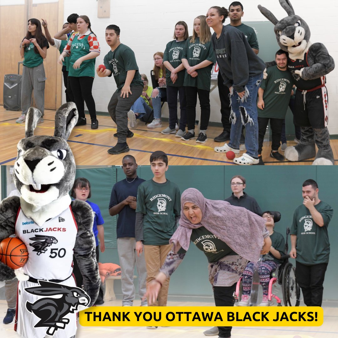 Sending a massive thank you to the @ott_blackjacks and their mascot OG for their fantastic support at one of our biggest events of the year - the Annual Ottawa East Bocce Tournament!