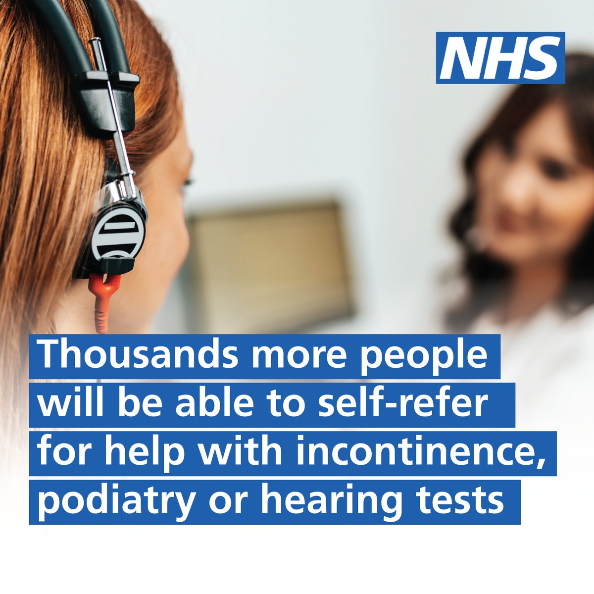 Hundreds of thousands more people a month will have the option to refer themselves for help with incontinence, podiatry, or hearing tests without needing to see a GP. Read how the NHS is making primary care services more convenient for patients. england.nhs.uk/2024/04/nhs-se…