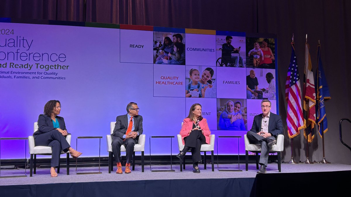 CMS' Dr. Michelle Schreiber and Dr. Dora Hughes join @CDCgov's Dr. Arjun Srinivasan and @AHRQNews' Dr. Craig Umscheid for a fireside chat to talk about patient safety in the #healthcare community, including progress made and goals for the future. #QualCon24