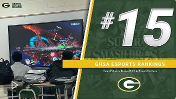 The Bears E-Sports team is currently ranked #15 in the state in Super Mario Smash Brothers. They hold a 5-1 record and will face #4 ranked Temple this week. #WeAreGriffin #4TheG