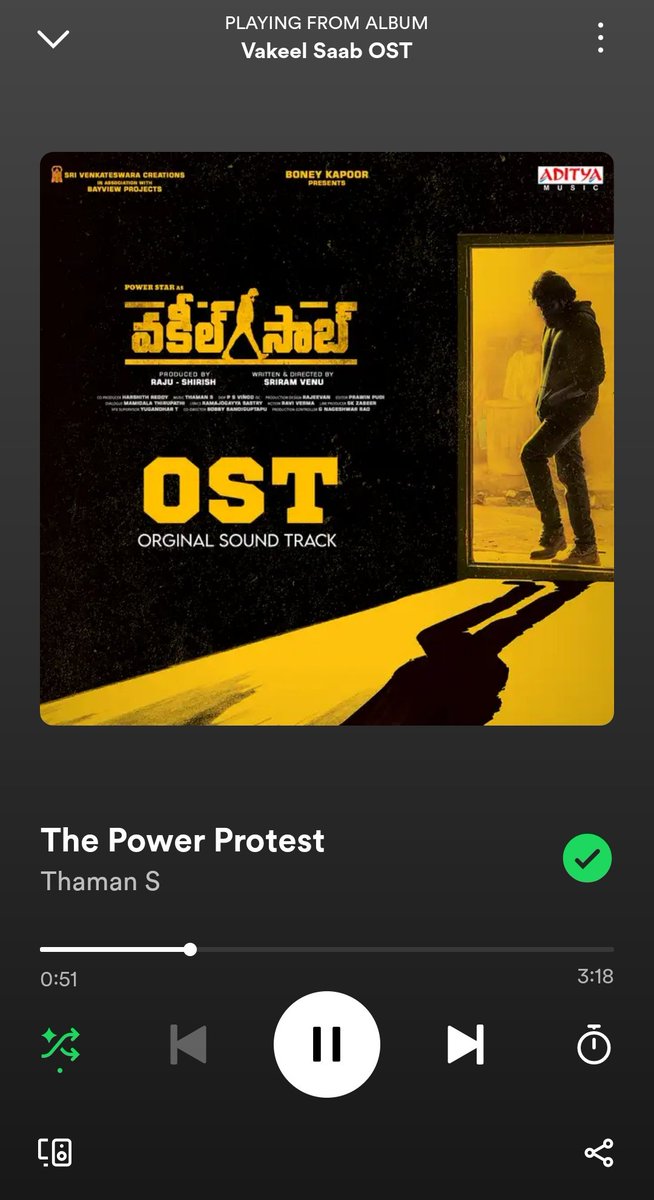 Man of culture @MusicThaman 🤌🤌🥶🥶
Peak BGM work and sound mixing 🎶🎶🛐🛐🔥🔥

#VakeelSaab #3YearsForVakeelSaab #Pawankalyan