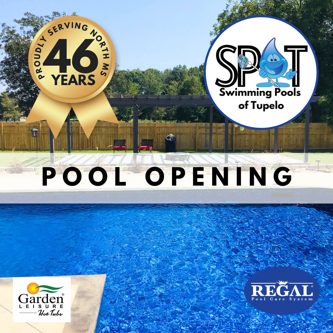 Don't wait any longer! Get your pool open today! Schedule your pool opening with Swimming Pools of Tupelo.

We've been proudly serving North MS for 46 years! Let us serve you, too!

poolsoftupelo.com

#poolsoftupelo #pool #opening #poolopening #callustoday