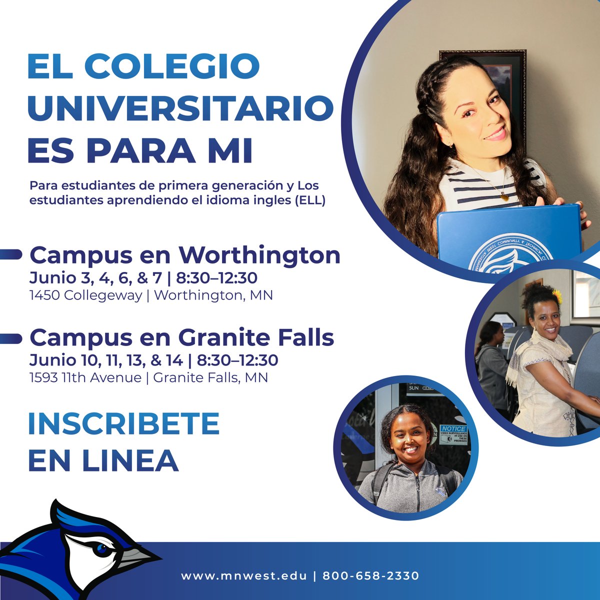 Get a jump-start on college with College is for Me! This program is focused on first-generation students, English language learners of all ages, and anyone new to college. RSVP to attend! mnwest.edu/college-is-for… #minnesotawest #learnwithpurpose