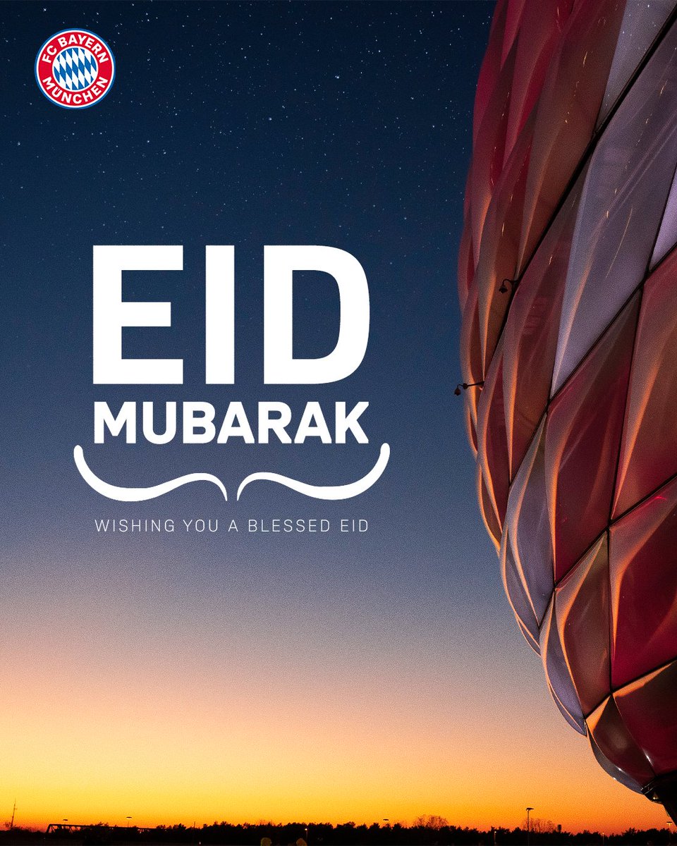Eid Mubarak to all #FCBayern fans celebrating around the world! ✨