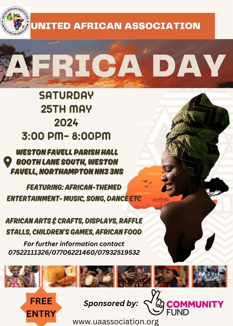Dear all, Mark your calendars because something exciting is on the horizon! Get ready to  be immersed in vibrant colours, rich cultures, captivating rhythm &food as we observe Africa Day in May
#unitedafricanassociation #africaday #africanculture #africanrhythm #africanfood