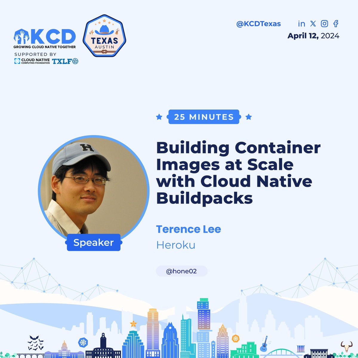 🏗️ Scale up with Terence Lee at #KCDTexas as he unpacks building container images with Cloud Native Buildpacks. Perfect your Kubernetes deployments! 📈 Catch this essential session 🔗 texaskcd.com #KCD #TeamCloudNative #CNCF #TXLF #ATX #Kubernetes #CNCF