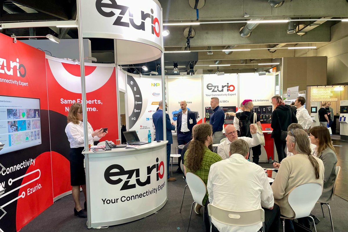 ezurio_llc's tweet image. It’s great to be here at #EmbeddedWorld2024! Visit Ezurio&apos;s booth (4-475) to meet your connectivity experts and check out our range of wireless modules, SOMs, internal antennas, IoT devices, and more.