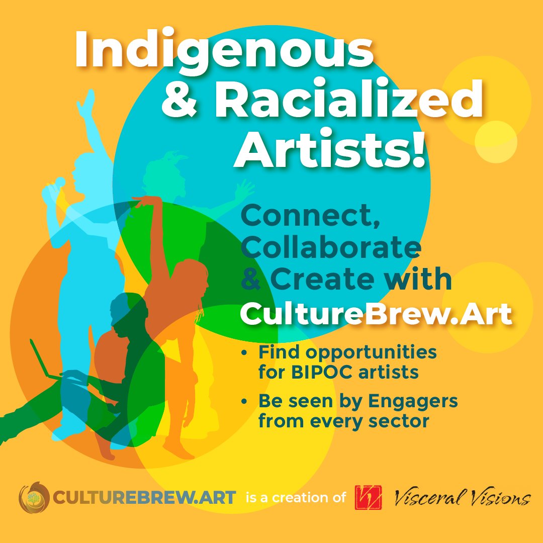 We’re delighted to partner with @CultureBrewArt!! If you’re a #BIPOC Artist seeking artistic & hiring opportunities, sign up here: culturebrew.art/user/register! No one turned away due to lack of funds. To learn more about CBA visit: bit.ly/CultureBrewArt