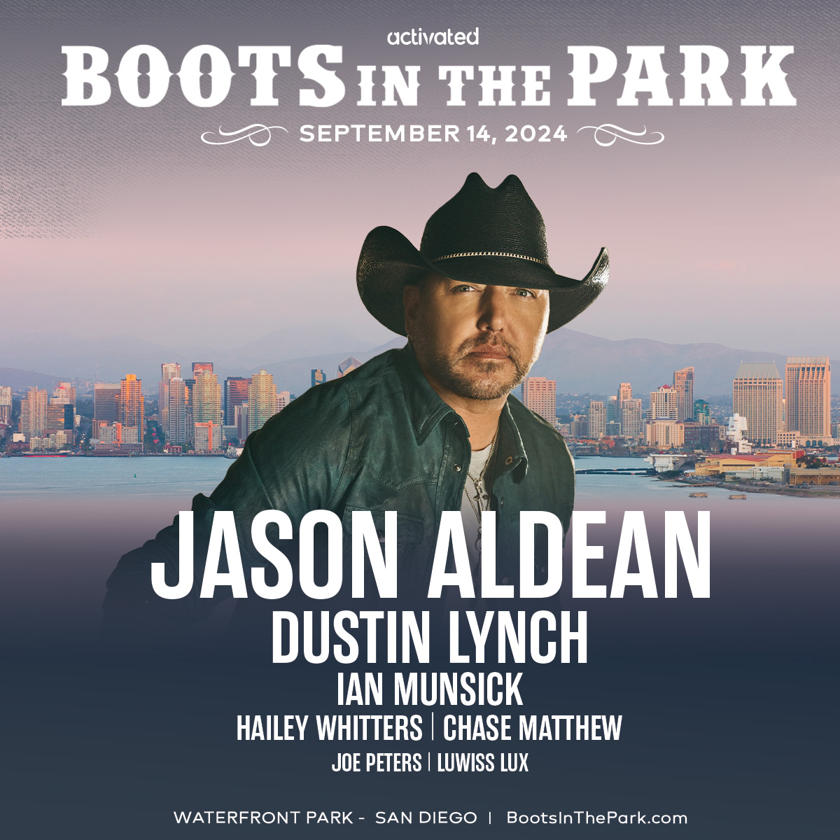 Get excited, SAN DIEGO! #BootsInThePark is coming back with a KILLER lineup SEPTEMBER 14TH!!🔥🤠 Catch artists like @jasonaldean @dustinlynchmusic @ianmunsick and more! Presale starts THIS THURSDAY APRIL 11TH! Head to the link in our bio to sign up for presale access!