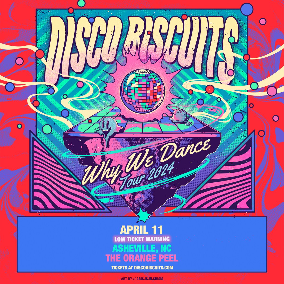 Tickets to Thursday's show @ThePeel in Asheville, NC are running low! 🎟️ 👉 discobiscuits.com/shows