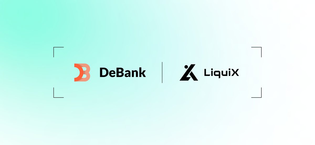 liqui_x's tweet photo. Thrilled to announce our partnership with @DeBankDeFi! They've indexed us, meaning your assets staked in #Liquix are now visible within DeBank wallet. 

Track your investments seamlessly and enjoy the clarity you deserve. Dive into a smarter way to manage your #DeFi assets! 🌐💼
