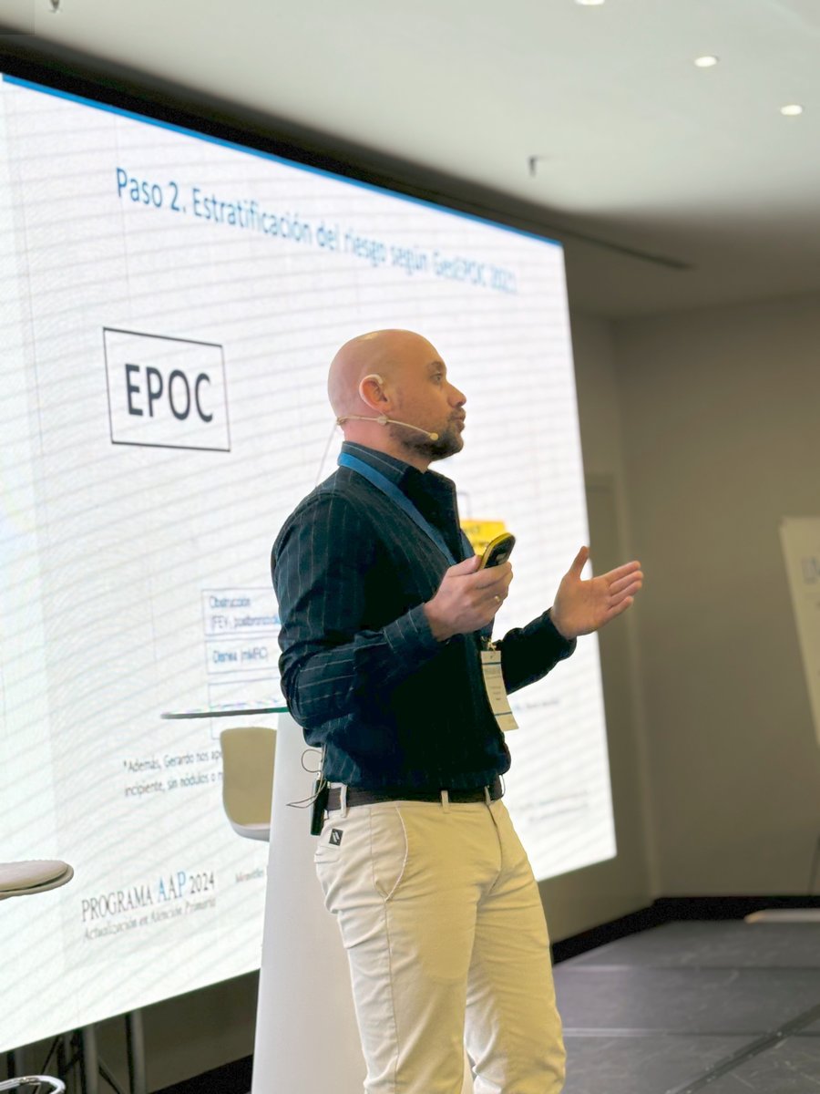 #AAP24Barcelona🌟 El Dr. <a href="/martinp1983/">Martin Sebastian Pessacg Lemes</a>  nos habló sobre 👨‍⚕️#EPOC: La Enfermedad Pulmonar “Destructiva” Crónica esta mañana.

 No te pierdas la oportunidad, ¡apúntate al próximo evento de Programa AAP en tu ciudad! 🌎📅