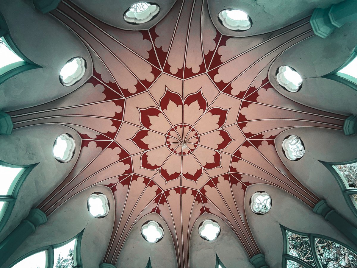 #gallery365in2024dailyprompt @Gallery365photo 
Orbis - detail from the Painshill Park Gothic temple roof