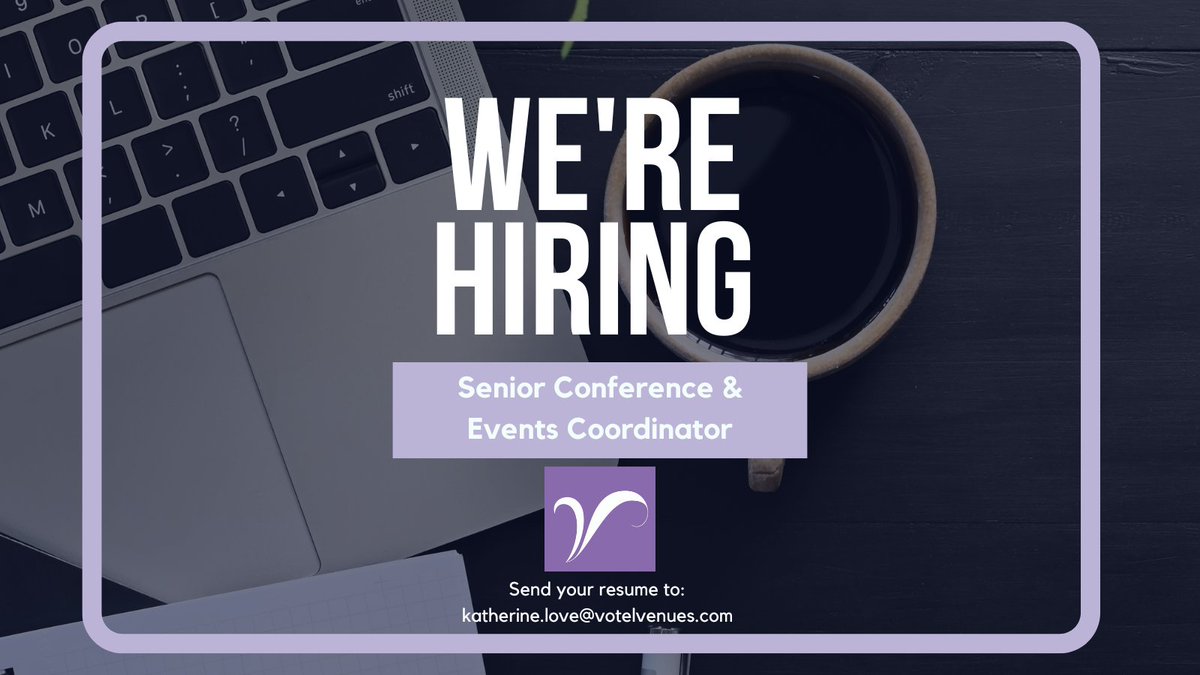 Are you an eager hotel or venue conference &amp; events coordinator,looking to take a different view and see things from the agency side?Join our team at Votel Venues!As a Venue Finder,you'll play a vital role in helping clients with their venue needs.Application deadline:19/04/2024