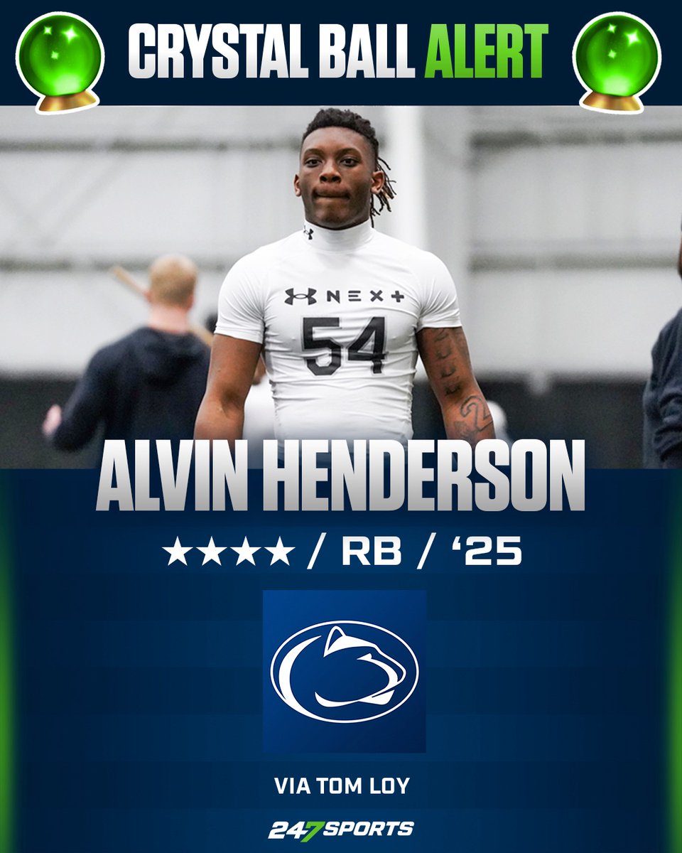 Commitment date is set. Finalists are locked in. Based on a variety of reasons discussed in this story, I'm going with #PennState on the #247Sports Crystal Ball for #Top247 running back Alvin Henderson. VIP Details: 247sports.com/college/penn-s… @AlHenderson_1 @247Sports