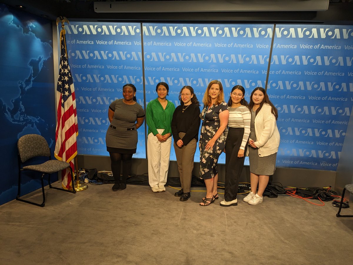 Had a great time this morning touring <a href="/VOANews/">Voice of America</a> HQ with amazing <a href="/TrinityDC/">Trinity Washington University</a> students. Thanks so much to our tour guide, as well as the fantastic <a href="/kgyp/">Katherine Gypson</a> for sharing her experience as a journalist on the Hill!