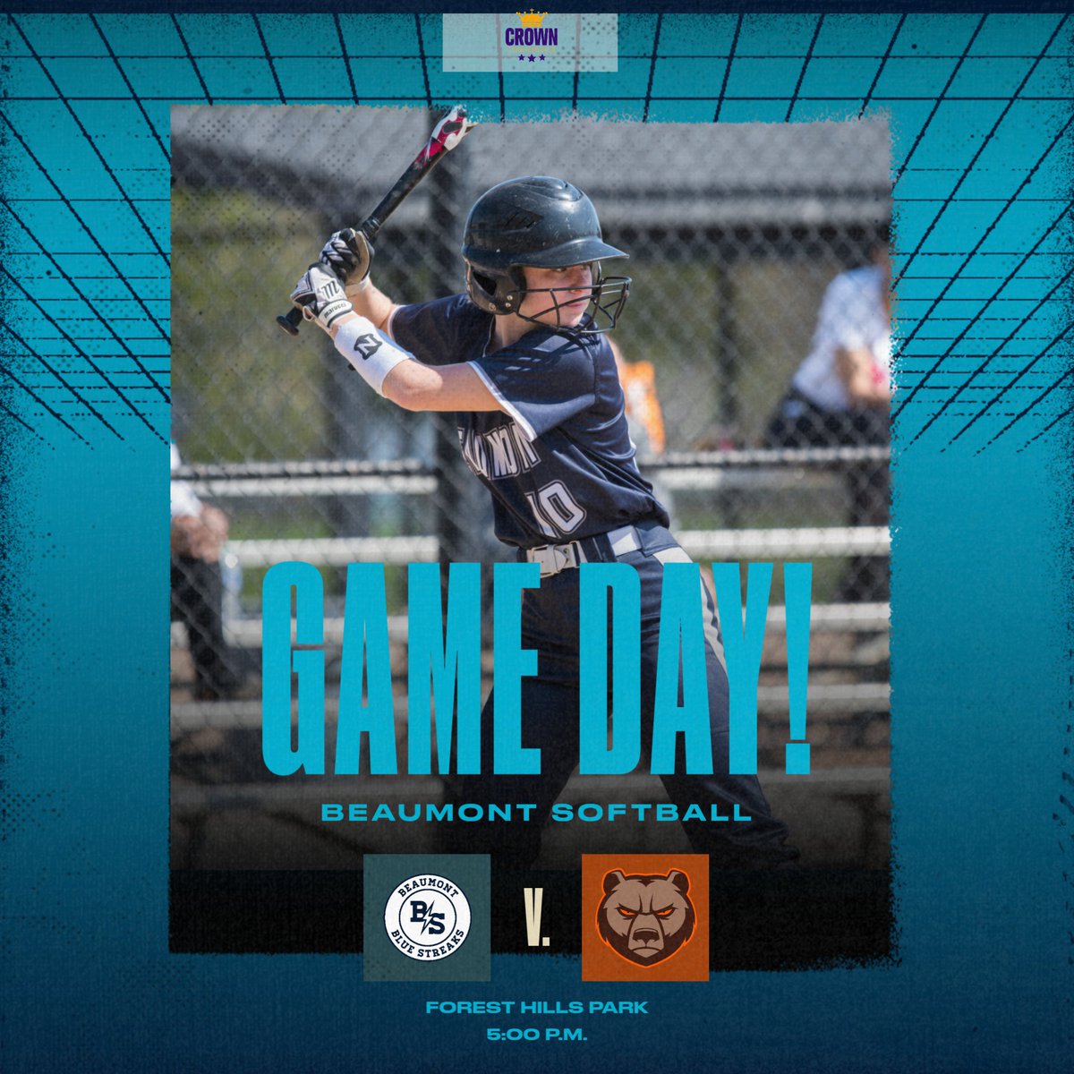 Game day! Our softball team will host Crown Conference foe Padua in a make-up of the April 2 game that was washed out today at Forest Hills Park. First pitch is at 5:00 p.m. Go Blue Streaks!