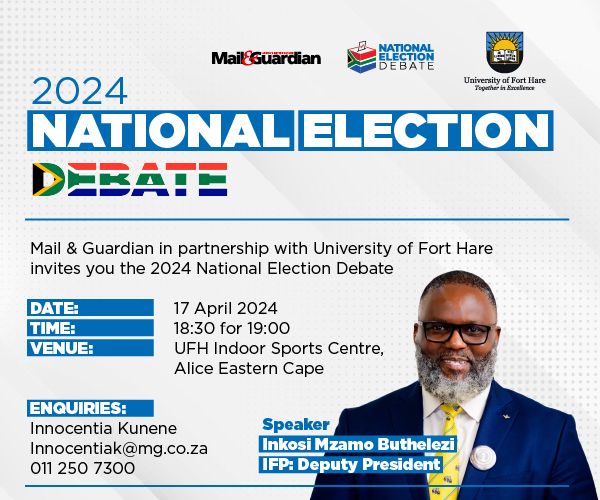 We're excited to announce Inkosi Mzamo Buthelezi, IFP Deputy President, as one of our speakers at the Mail & Guardian's 2024 National Election Debate, in partnership with the University of Fort Hare. The debate is taking place at the university on 17 April. Register here to…