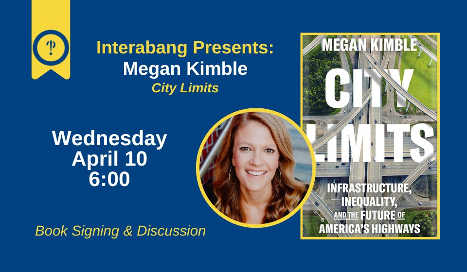 Come out tomorrow night at 6 PM to Interabang Books to hear the amazing @megankimble answer questions from the pretty good @goodmoine about her new book which focuses in large part on 345! interabangbooks.com/event/city-lim…