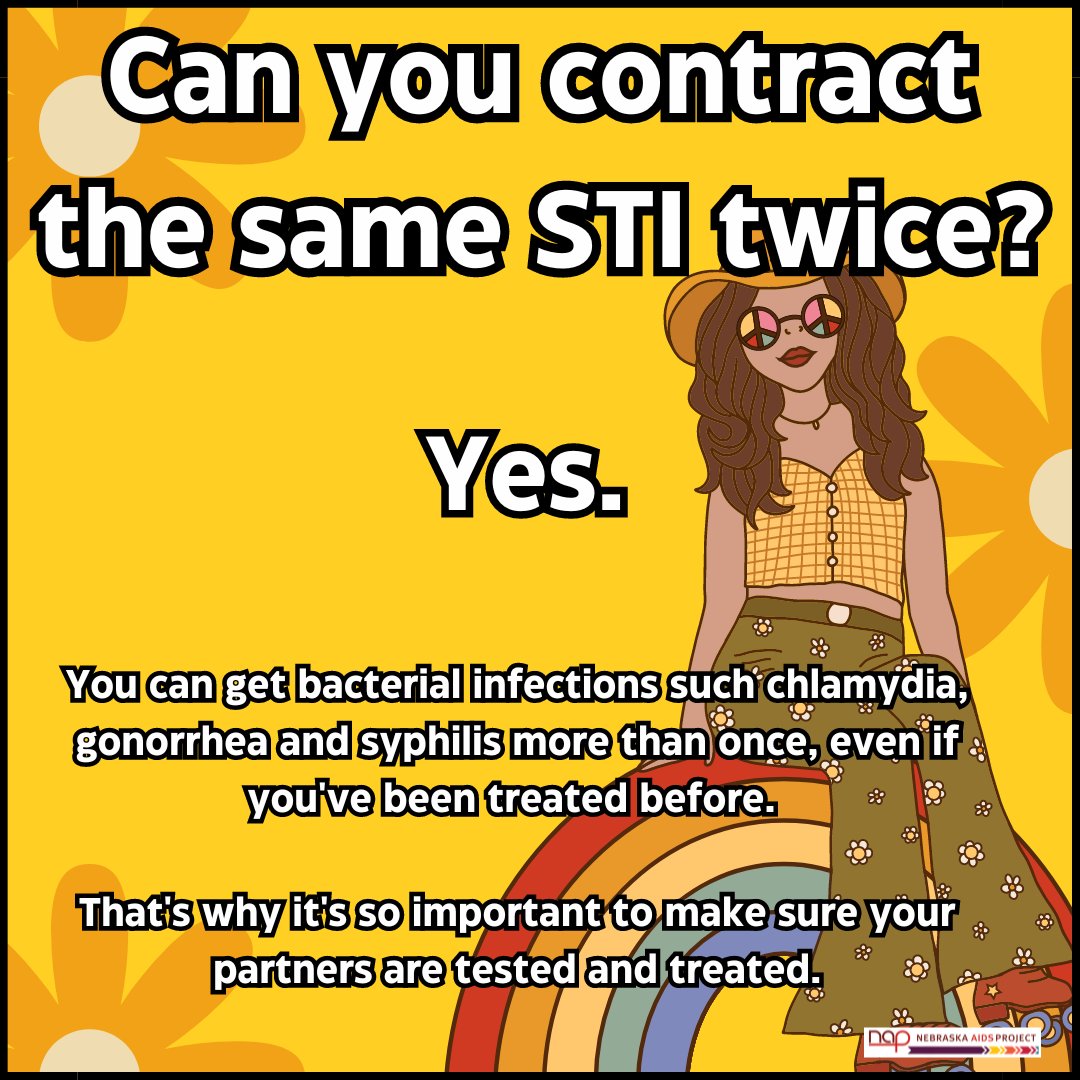 🌼Did you know that even after being diagnosed and completing treatment, yes, it is possible to contract that same STI again.

#FrequentlyAskedQuestions #FrequentlyAsked #STI #STIScreening #SexualHealthMatters #SexualHealth #NebraskaAIDSProject #Nebraska